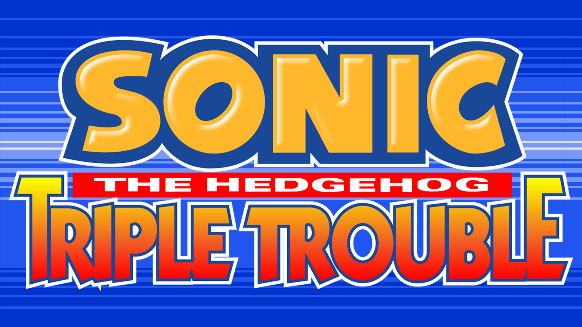 Sonic the Hedgehog: Triple Trouble Logo