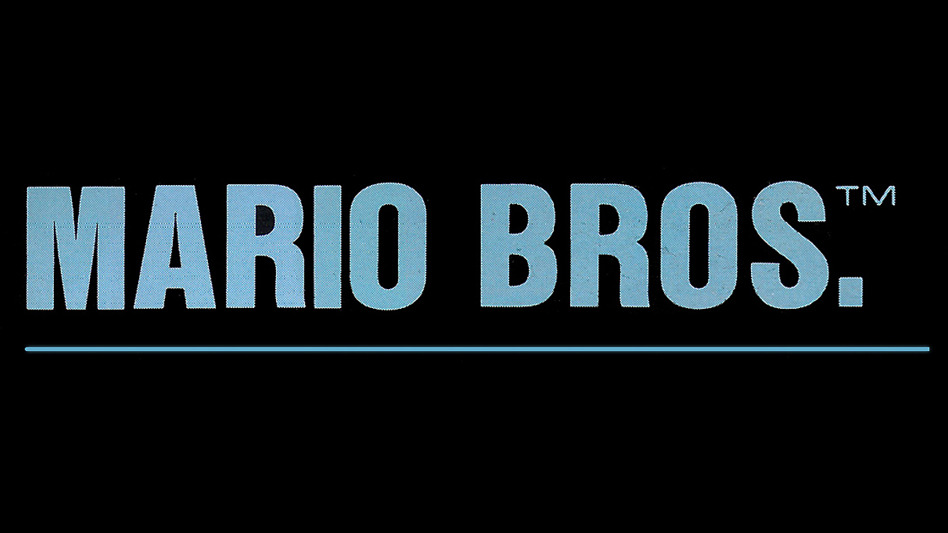 Mario Bros. (NES) Logo