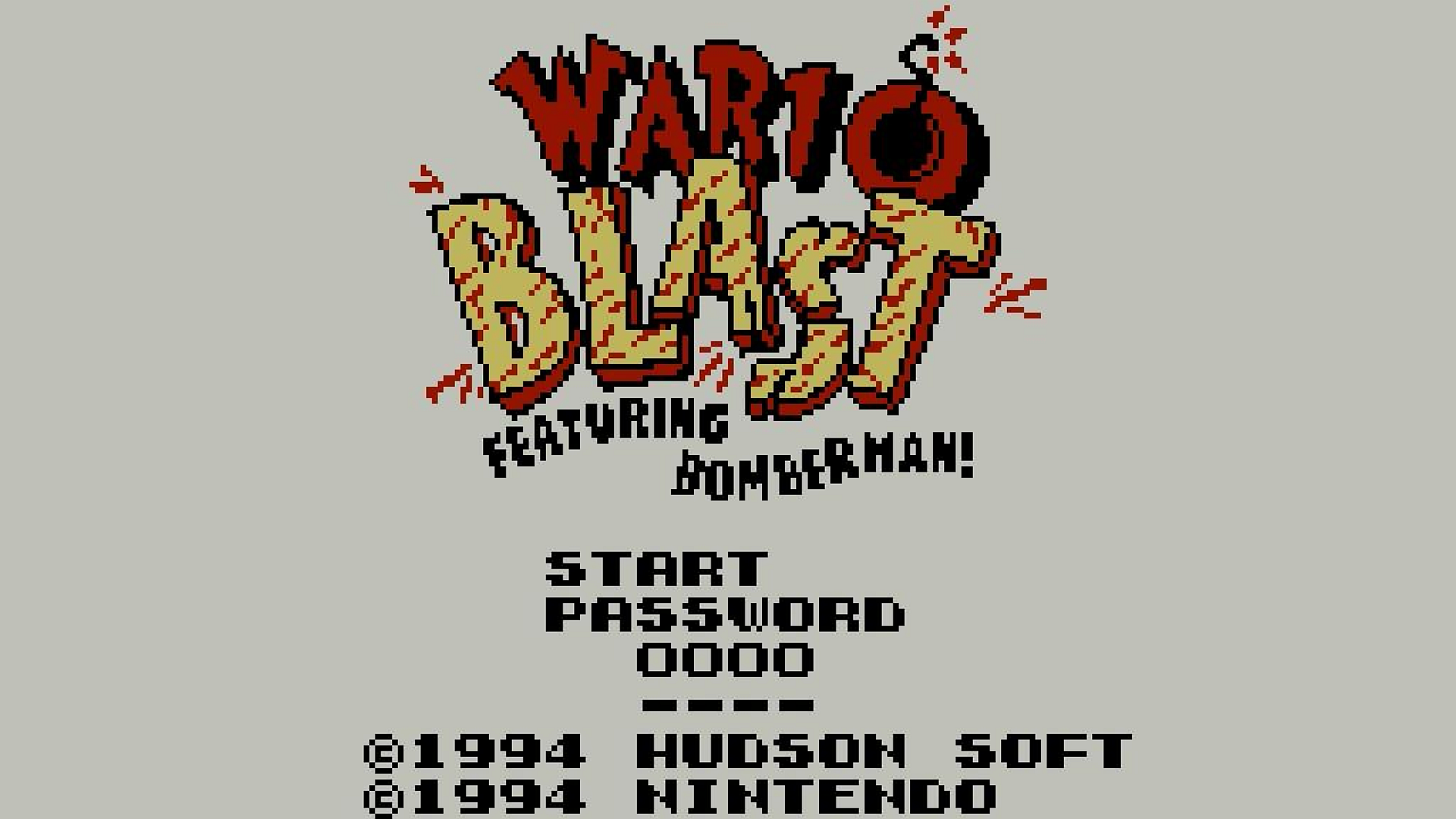 Wario Blast featuring Bomberman Logo