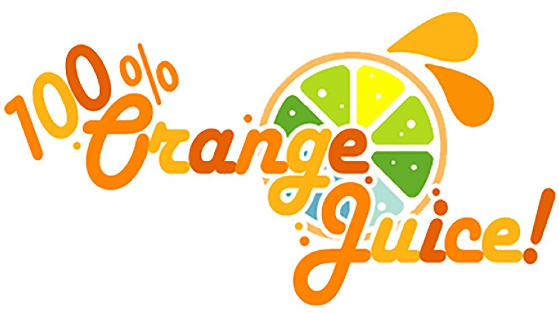 100% Orange Juice Logo