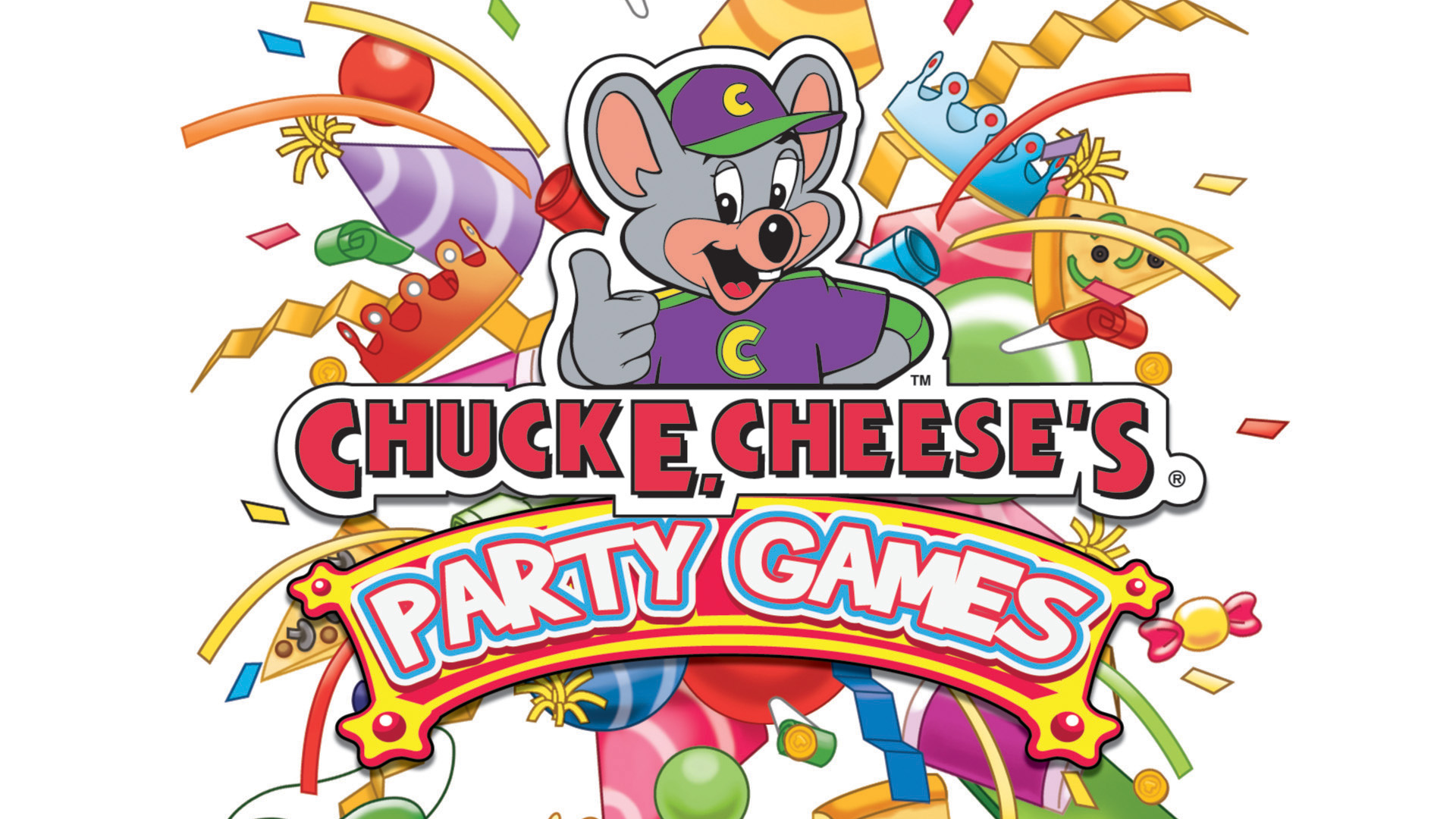 Chuck E. Cheese's Party Games (Wii) Logo