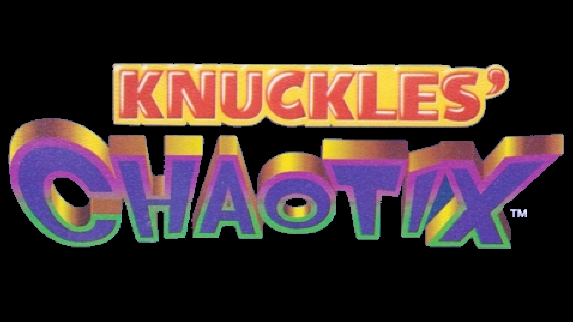 Knuckles' Chaotix Logo